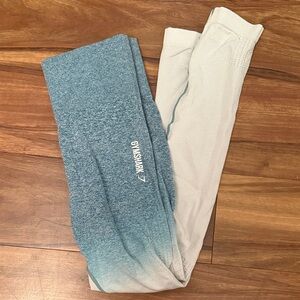 Gymshark teal ombre leggings size small